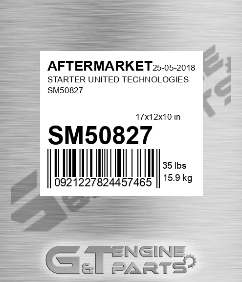 SM50827 Starter United Technologies for AFTERMARKET
