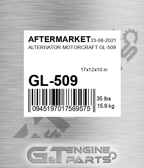 GL-509 Alternator Motorcraft Gl-509 for AFTERMARKET