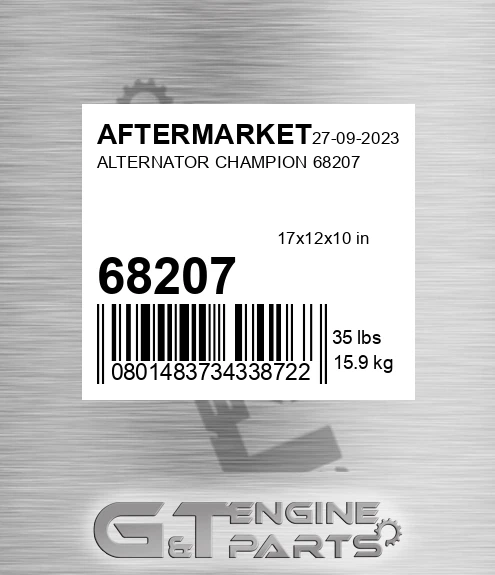 68207 Alternator Champion