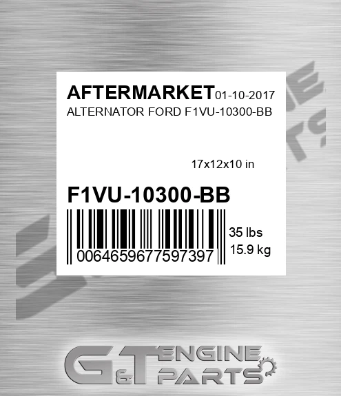 F1VU-10300-BB Alternator Ford F1vu-10300-bb for AFTERMARKET