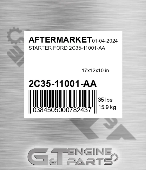 2C35-11001-AA Starter Ford 2c35-11001-aa for AFTERMARKET