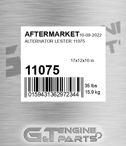 11075 Alternator Lester
