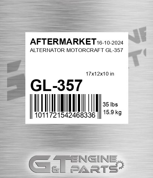 GL-357 Alternator Motorcraft Gl-357 for AFTERMARKET