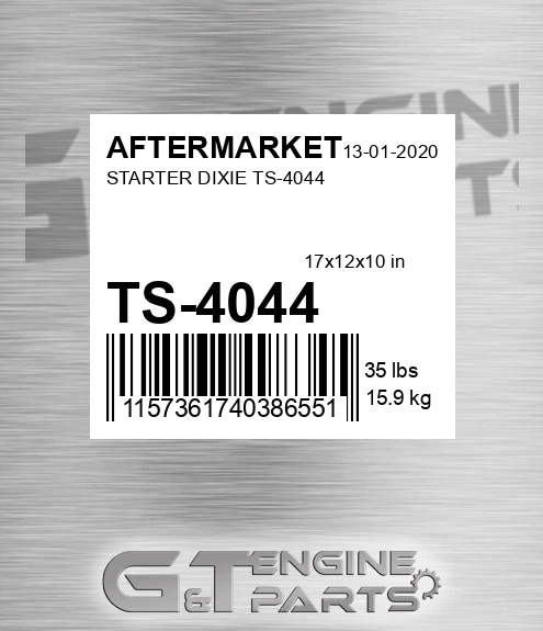 TS-4044 Starter Dixie Ts-4044 for AFTERMARKET