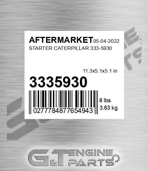 3335930 Starter Caterpillar for AFTERMARKET