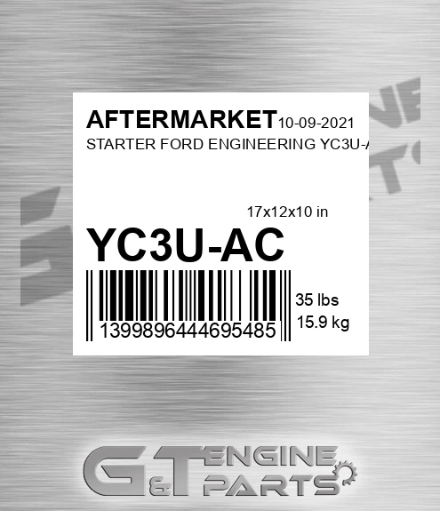YC3U-AC Starter Ford Engineering Yc3u-ac for AFTERMARKET