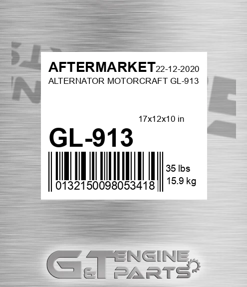 GL-913 Alternator Motorcraft Gl-913 for AFTERMARKET