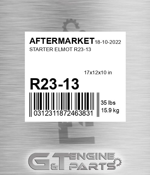 R23-13 Starter Elmot R23-13 for AFTERMARKET