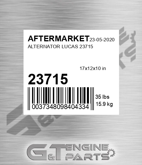 23715 Alternator Lucas