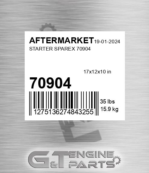 70904 Starter Sparex