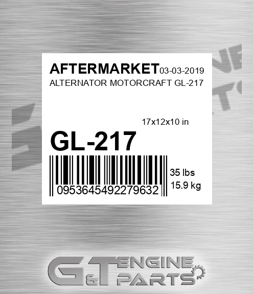 GL-217 Alternator Motorcraft Gl-217 for AFTERMARKET