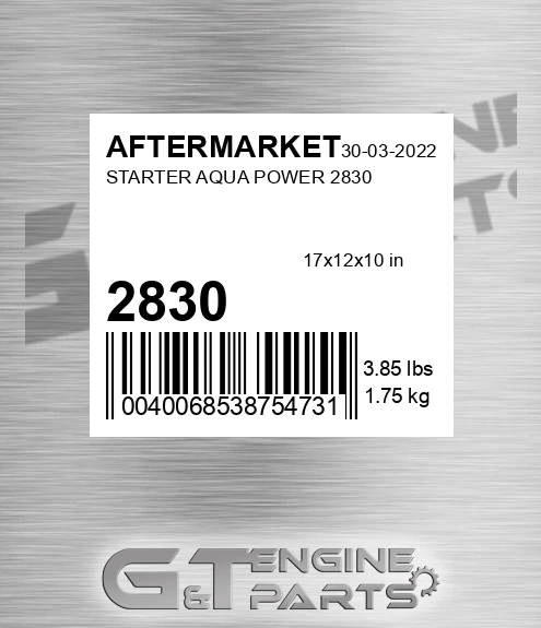 2830 Starter Aqua Power