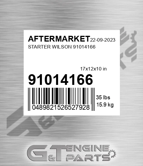 91014166 Starter Wilson 91014166 for AFTERMARKET