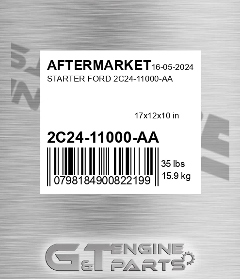 2C24-11000-AA Starter Ford 2c24-11000-aa for AFTERMARKET