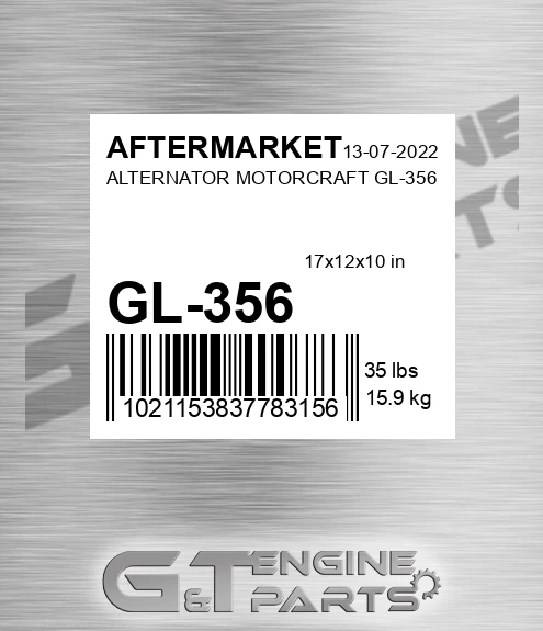 GL-356 Alternator Motorcraft Gl-356 for AFTERMARKET