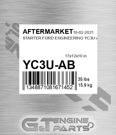 YC3U-AB Starter Ford Engineering Yc3u-ab for AFTERMARKET