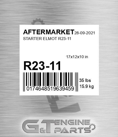 R23-11 Starter Elmot R23-11 for AFTERMARKET