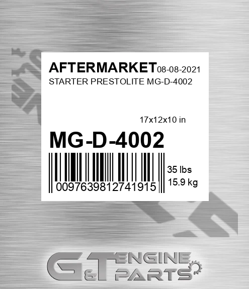 MG-D-4002 Starter Prestolite Mg-d-4002 for AFTERMARKET