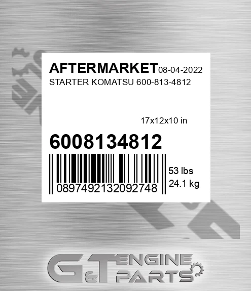 6008134812 Starter Komatsu for AFTERMARKET