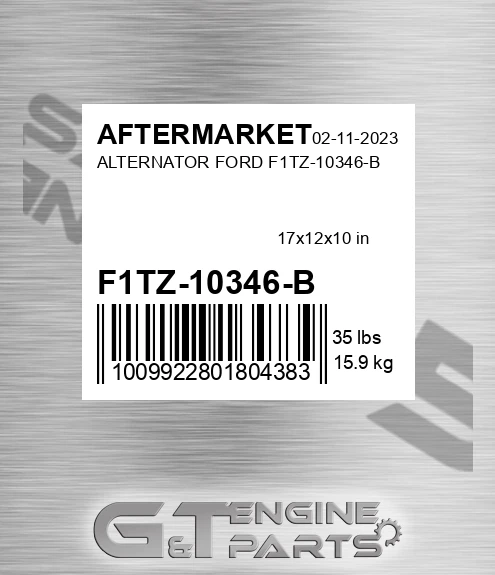 F1TZ-10346-B Alternator Ford F1tz-10346-b for AFTERMARKET