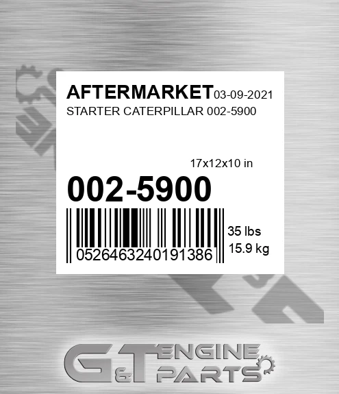 002-5900 Starter Caterpillar 002-5900 for AFTERMARKET