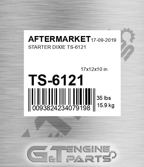 TS-6121 Starter Dixie Ts-6121 for AFTERMARKET