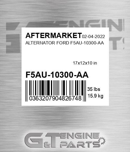 F5AU-10300-AA Alternator Ford F5au-10300-aa for AFTERMARKET
