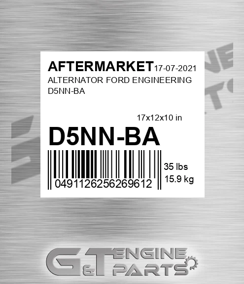 D5NN-BA Alternator Ford Engineering D5nn-ba for AFTERMARKET