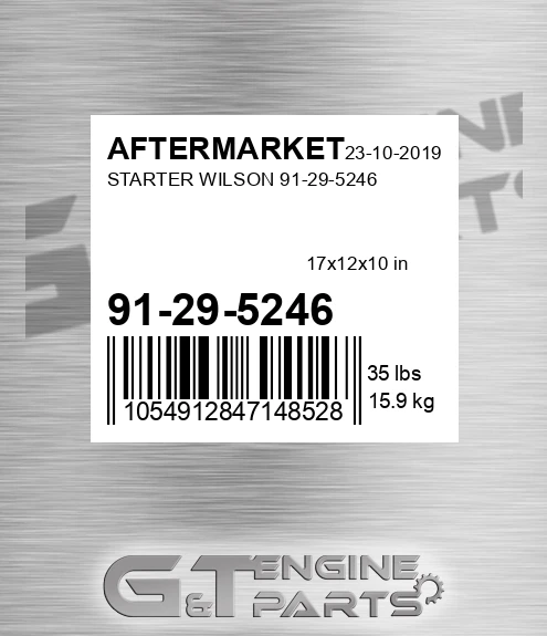 91-29-5246 Starter Wilson 91-29-5246 for AFTERMARKET