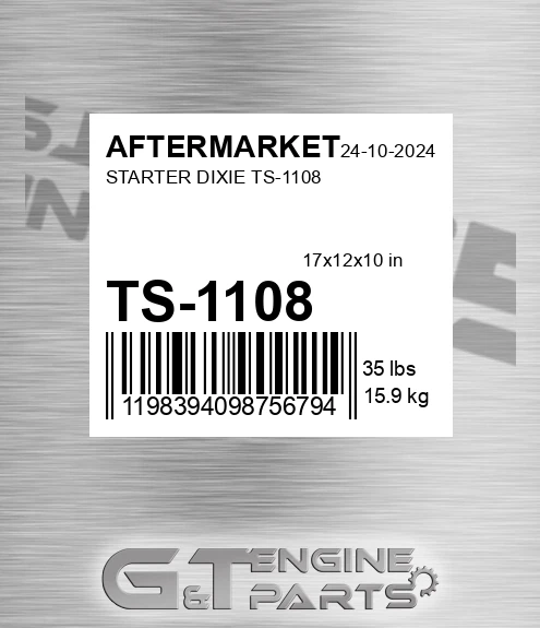 TS-1108 Starter Dixie Ts-1108 for AFTERMARKET