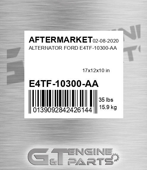 E4TF-10300-AA Alternator Ford E4tf-10300-aa for AFTERMARKET