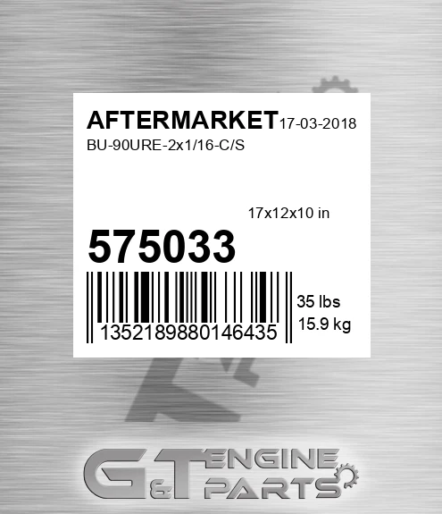575-033 Bu-90ure-2x1/16-c/s for AFTERMARKET