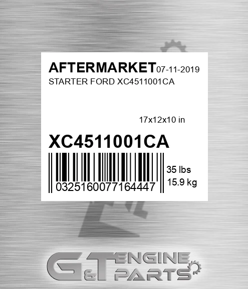 XC4511001CA Starter Ford for AFTERMARKET