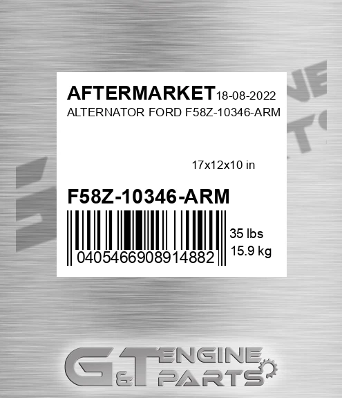 F58Z-10346-ARM Alternator Ford F58z-10346-arm for AFTERMARKET