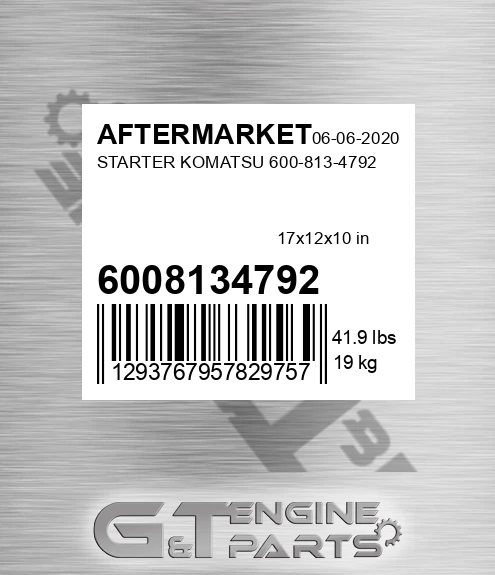 6008134792 Starter Komatsu for AFTERMARKET