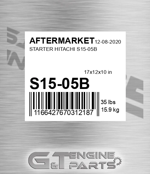 S15-05B Starter Hitachi S15-05b for AFTERMARKET