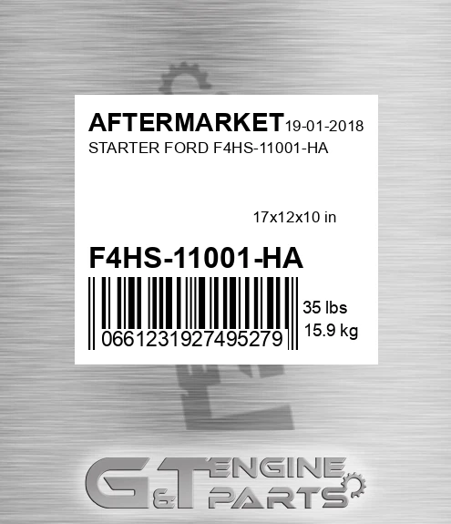 F4HS-11001-HA Starter Ford F4hs-11001-ha for AFTERMARKET