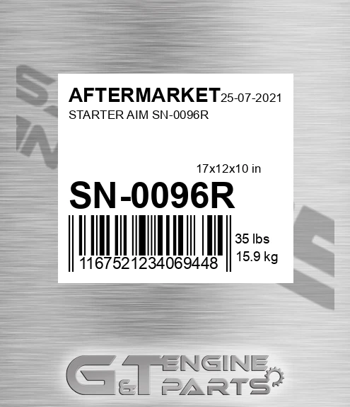 SN-0096R Starter Aim Sn-0096r for AFTERMARKET