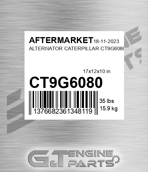 CT9G6080 Alternator Caterpillar for AFTERMARKET