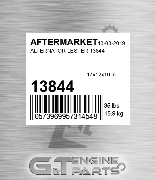 13844 Alternator Lester