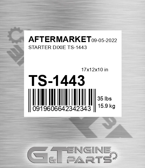 TS-1443 Starter Dixie Ts-1443 for AFTERMARKET