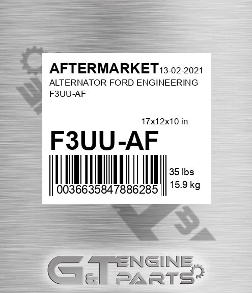 F3UU-AF Alternator Ford Engineering F3uu-af for AFTERMARKET