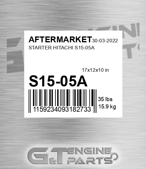S15-05A Starter Hitachi S15-05a for AFTERMARKET