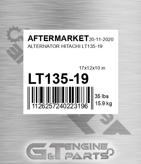LT135-19 Alternator Hitachi Lt135-19 for AFTERMARKET