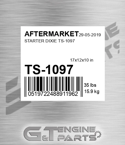 TS-1097 Starter Dixie Ts-1097 for AFTERMARKET