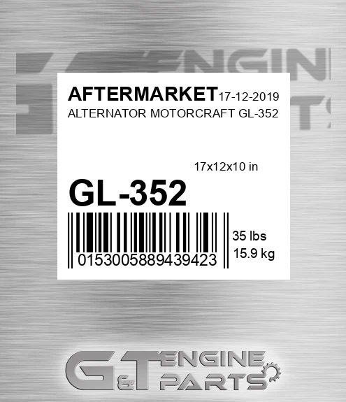 GL-352 Alternator Motorcraft Gl-352 for AFTERMARKET