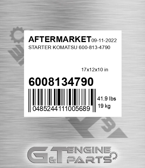6008134790 Starter Komatsu for AFTERMARKET