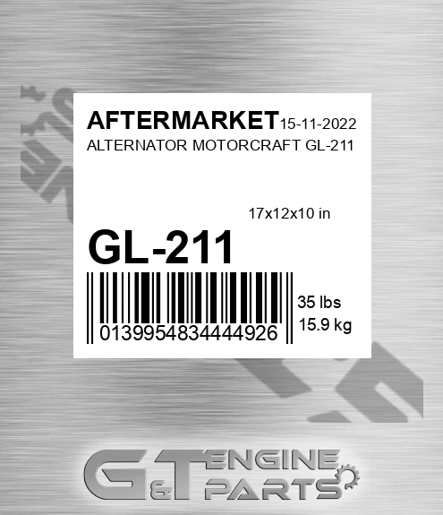 GL-211 Alternator Motorcraft Gl-211 for AFTERMARKET
