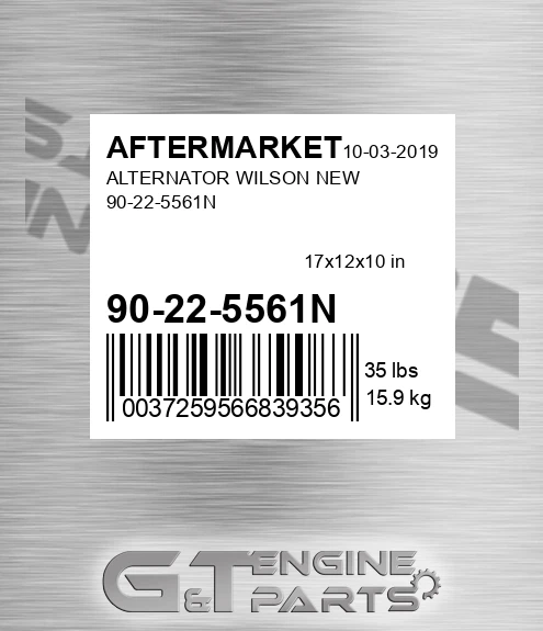 90-22-5561N Alternator Wilson New 90-22-5561n for AFTERMARKET