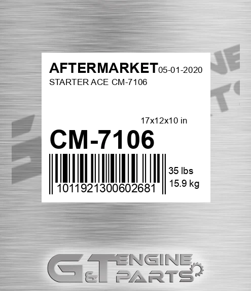 CM-7106 Starter Ace Cm-7106 for AFTERMARKET